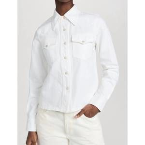 NEW CLOSED western denim shirt in white